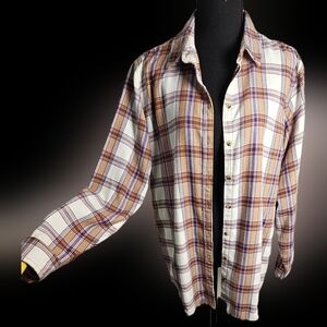 Jach's Girlfriend New York Button Up Mid-Weight Flannel Large